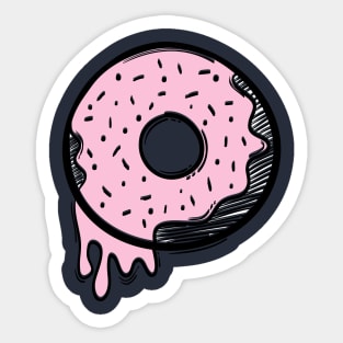 Donnuts delicious cute ilustration Sticker